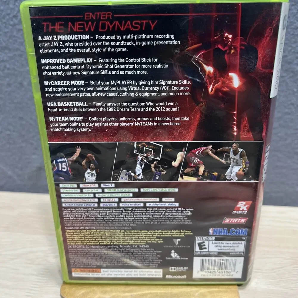 NBA 2k12 Michael Jordan Cover Microsoft Xbox 360 Complete CIB Tested Clean